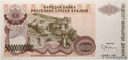 50000000000 Dinara CROAZIA  1993 P.R29a FDC