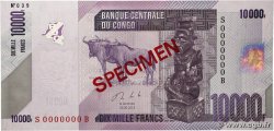 10000 Francs Spécimen RÉPUBLIQUE DÉMOCRATIQUE DU CONGO  2013 P.103bs