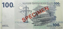 100 Francs Spécimen RÉPUBLIQUE DÉMOCRATIQUE DU CONGO  2007 P.098As NEUF