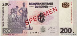 200 Francs Spécimen RÉPUBLIQUE DÉMOCRATIQUE DU CONGO  2013 P.099bs