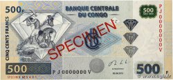 500 Francs Spécimen RÉPUBLIQUE DÉMOCRATIQUE DU CONGO  2013 P.096s