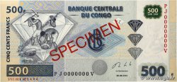 500 Francs Spécimen RÉPUBLIQUE DÉMOCRATIQUE DU CONGO  2013 P.096s