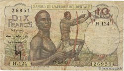 10 Francs FRENCH WEST AFRICA  1953 P.37 F