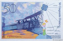 50 Francs SAINT-EXUPÉRY Mouton décalé Fauté FRANCE  1992 F.72f1.01 NEUF