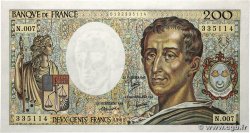 200 Francs MONTESQUIEU FRANCE  1981 F.70.01
