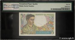 5 Francs BERGER Numéro radar FRANCIA  1943 F.05.01 FDC