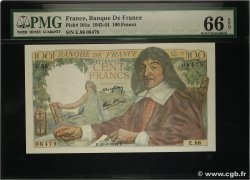 100 Francs DESCARTES FRANCE  1944 F.27.05