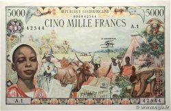 5000 Francs type 1962 CENTRAFRIQUE  1980 A.190a SPL+