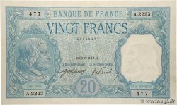 20 Francs BAYARD FRANCIA  1917 F.11.02 EBC