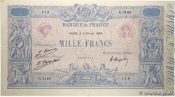 1000 Francs BLEU ET ROSE FRANKREICH  1926 F.36.42 SS