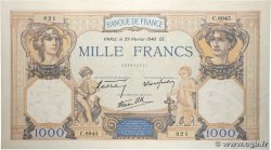 1000 Francs CÉRÈS ET MERCURE type modifié FRANCIA  1940 F.38.43 EBC+