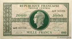 1000 Francs MARIANNE THOMAS DE LA RUE FRANCE  1945 VF.13.01 AU