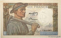 10 Francs MINEUR FRANCE  1949 F.08.22