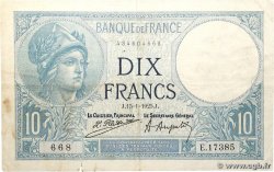 10 Francs MINERVE FRANCE  1925 F.06.09