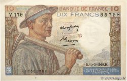 10 Francs MINEUR FRANCE  1949 F.08.20