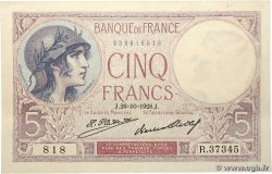 5 Francs FEMME CASQUÉE FRANCE  1928 F.03.12
