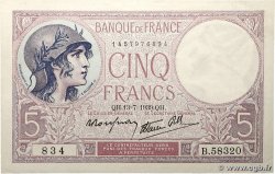5 Francs FEMME CASQUÉE modifié FRANCE  1939 F.04.01