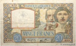 20 Francs TRAVAIL ET SCIENCE FRANCE  1941 F.12.15