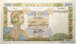 500 Francs LA PAIX FRANCE  1942 F.32.27