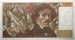 100 Francs DELACROIX modifié FRANCE  1978 F.69.01g XF+