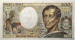 200 Francs MONTESQUIEU FRANCE  1989 F.70.09