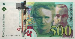 500 Francs PIERRE ET MARIE CURIE FRANCE  1995 F.76.02