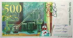 500 Francs PIERRE ET MARIE CURIE FRANCE  1995 F.76.02 XF