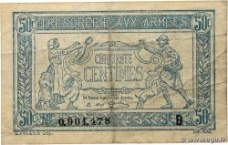 50 Centimes TRÉSORERIE AUX ARMÉES 1917 FRANCE  1917 VF.01.02