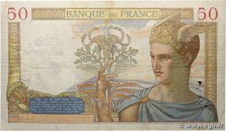 50 Francs CÉRÈS modifié FRANCE  1938 F.18.18 VG