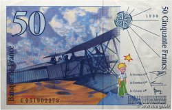 50 Francs SAINT-EXUPÉRY modifié FRANCE  1999 F.73.05 VF+