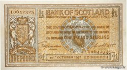 1 Pound SCOTLAND  1932 P.086