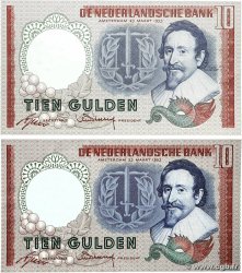 10 Gulden Lot PAíSES BAJOS  1953 P.085 EBC+