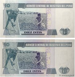 10 Intis Lot PÉROU  1987 P.129 NEUF