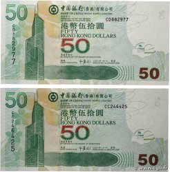 50 Dollars Lot HONG KONG  2008 P.336e
