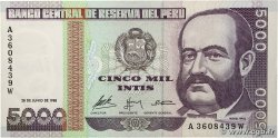 5000 Intis PÉROU  1988 P.137 pr.NEUF