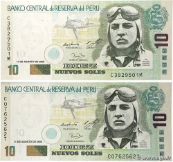 10 Nuevos Soles Lot PÉROU  2005 P.166var NEUF