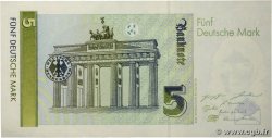 5 Deutsche Mark GERMAN FEDERAL REPUBLIC  1991 P.37 AU