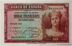 10 Pesetas SPAIN  1935 P.086a