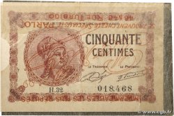 50 Centimes Publicitaire FRANCE régionalisme et divers Paris 1920 JP.097.10