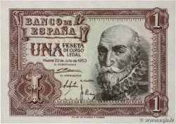 1 Peseta SPAIN  1953 P.144a