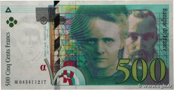 500 Francs PIERRE ET MARIE CURIE FRANCE  2000 F.76.05