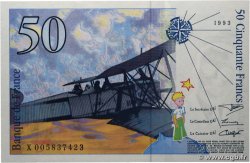 50 Francs SAINT-EXUPÉRY FRANCE  1993 F.72.02 UNC