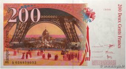 200 Francs EIFFEL FRANCE  1996 F.75.03a AU