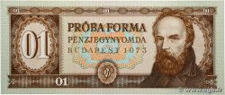 01 (Units) Test Note HUNGARY  1973 