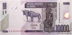 10000 Francs Numéro radar CONGO, DEMOCRATIQUE REPUBLIC  2022 P.103d