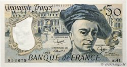50 Francs QUENTIN DE LA TOUR FRANCE  1985 F.67.11