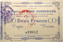 2 Francs FRANCE regionalismo y varios Masnieres 1915 JP.59-1801 MBC+