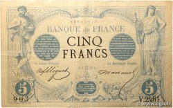 5 Francs NOIR FRANCE Ohain 1873 F.01.18