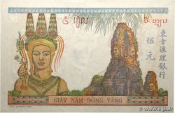 5 Piastres INDOCHINA  1946 P.055c FDC
