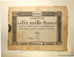 10000 Francs FRANCE  1795 Ass.52a